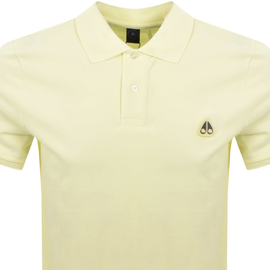 Moose Knuckles Everett Polo T Shirt Yellow | Mainline